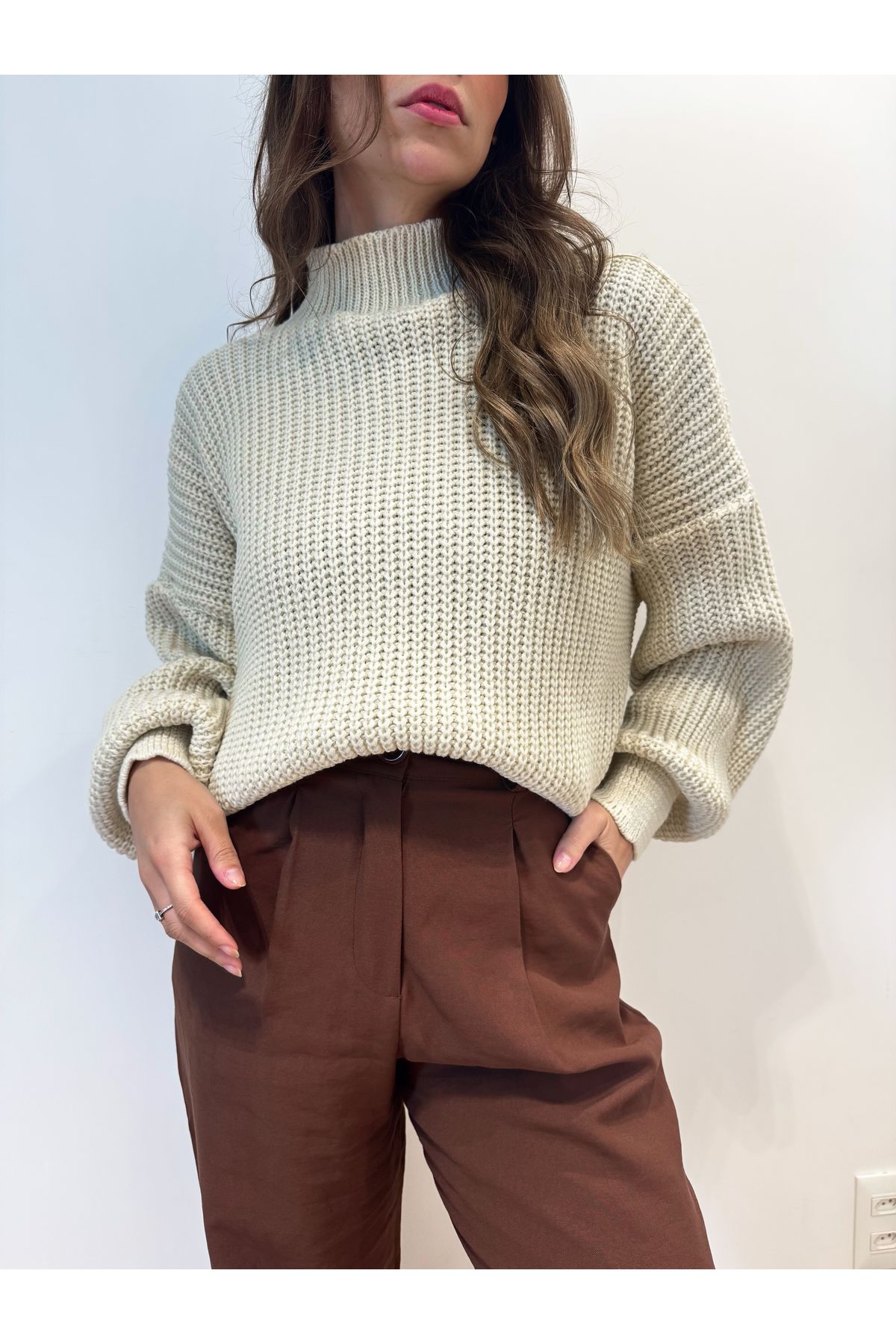 Blusa de Tricot Neiva - Areia