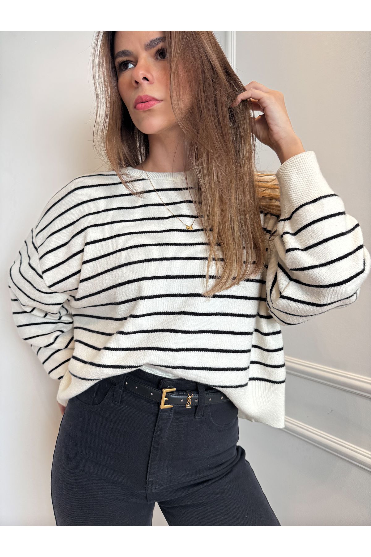 Blusa de Tricot Ruana - Listras