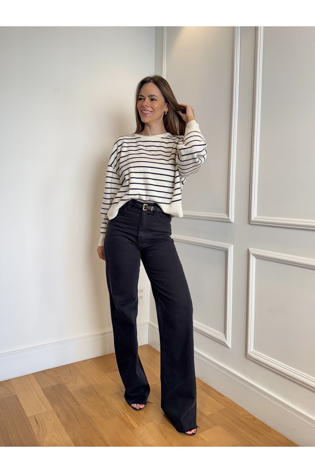 Blusa de Tricot Ruana - Listras