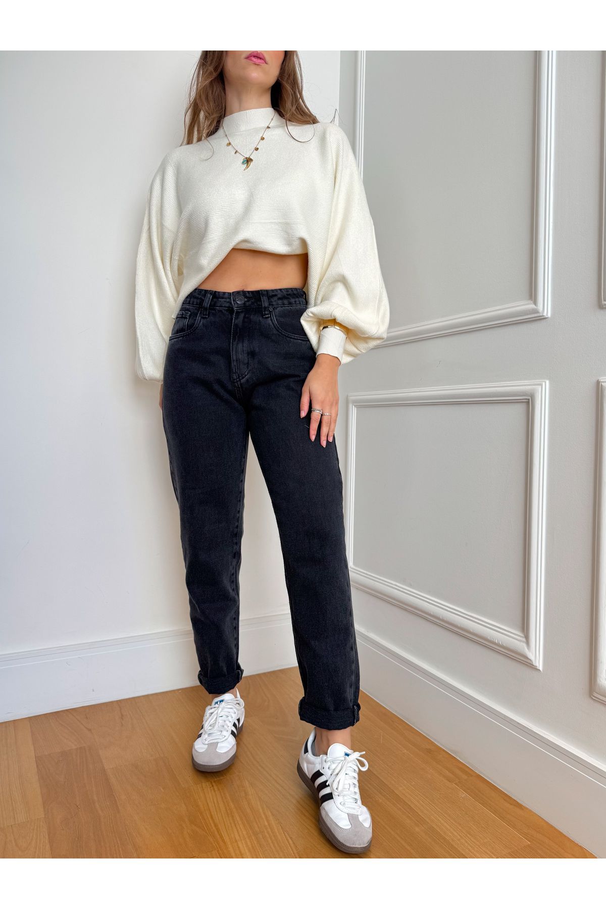 Calça Heloisa mom Jeans - black