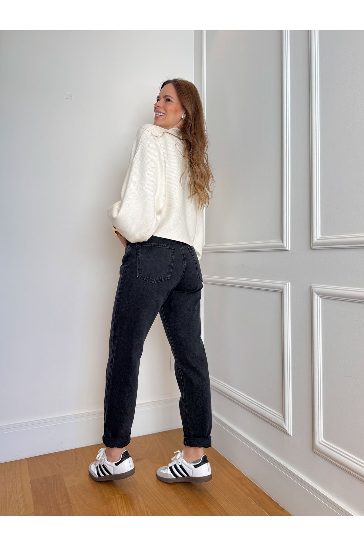 Calça Heloisa mom Jeans - black