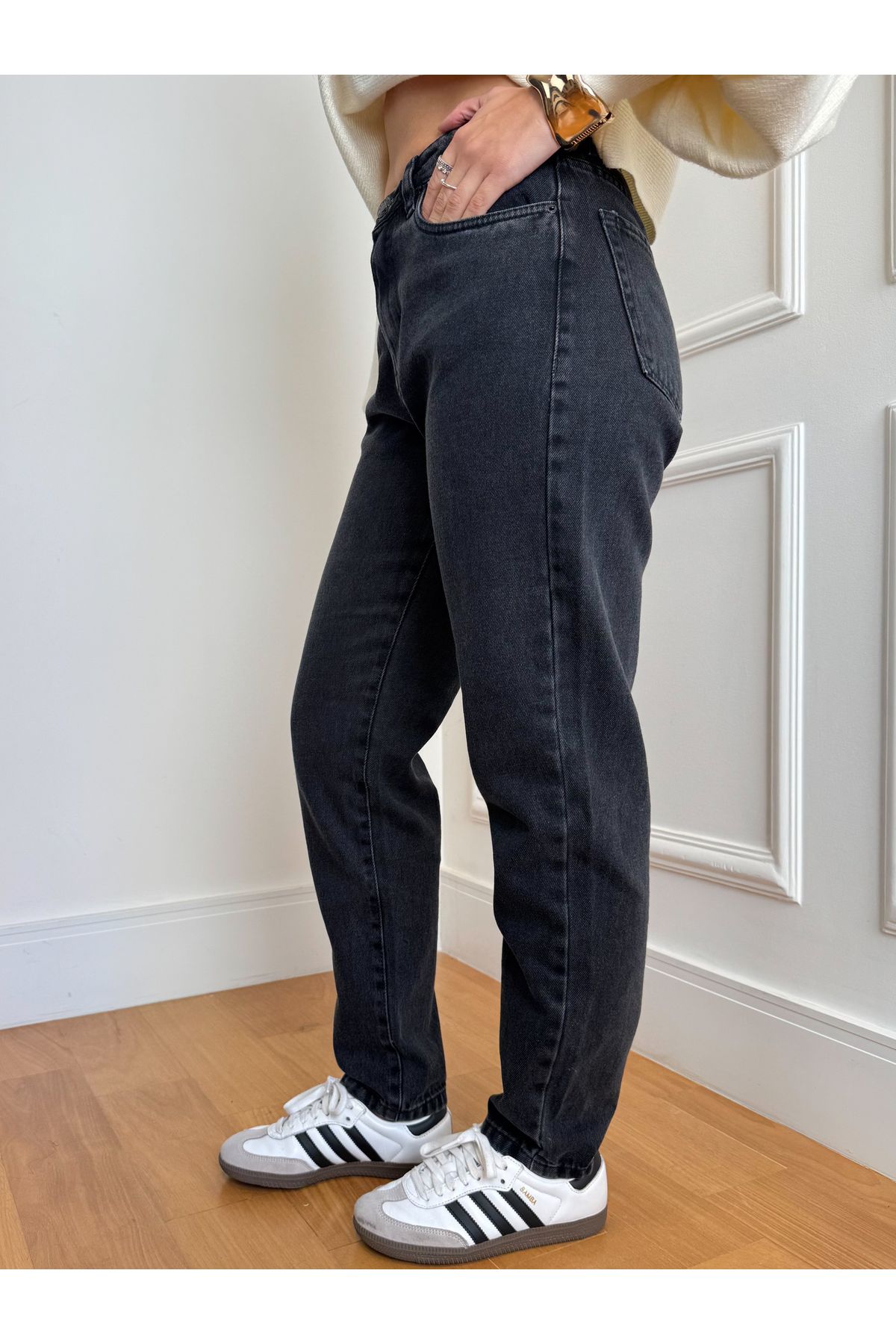 Calça Heloisa mom Jeans - black