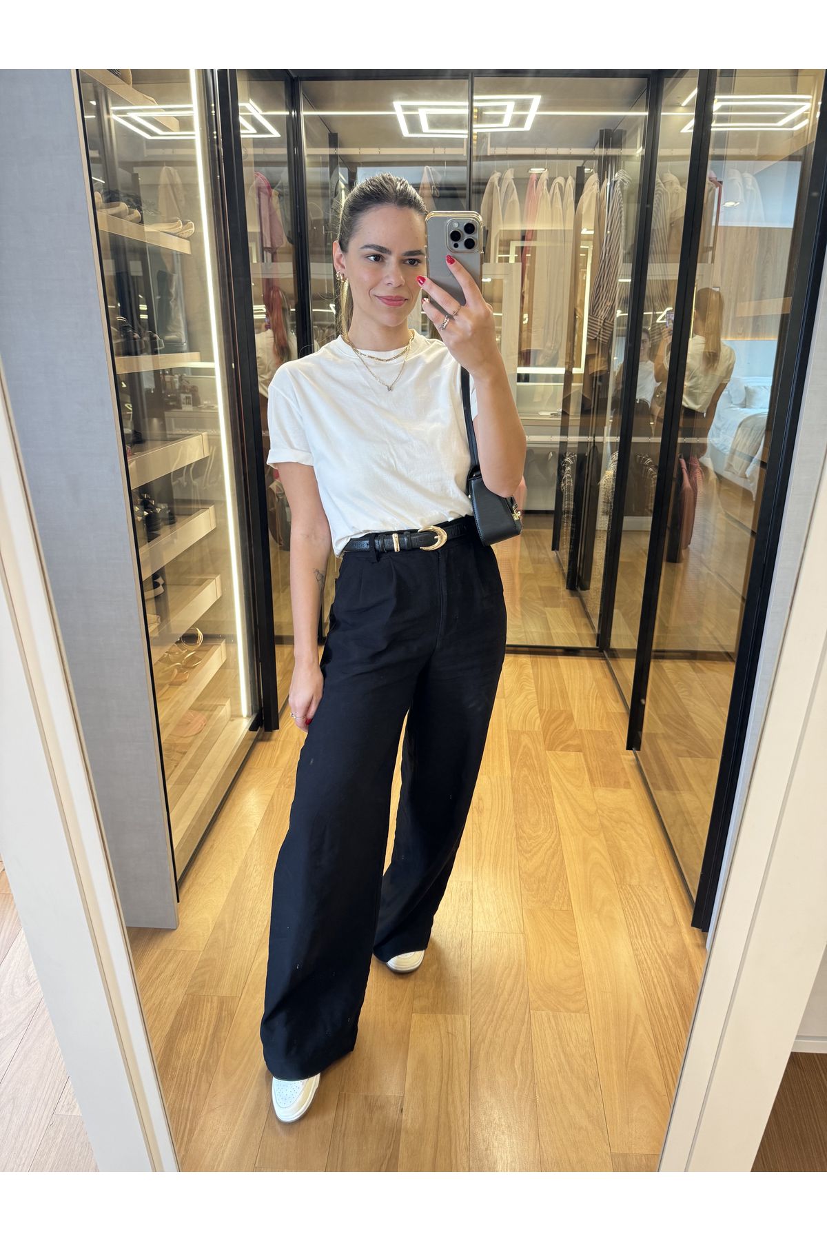 Calca Ava Alfaiataria Wide Leg Preta 