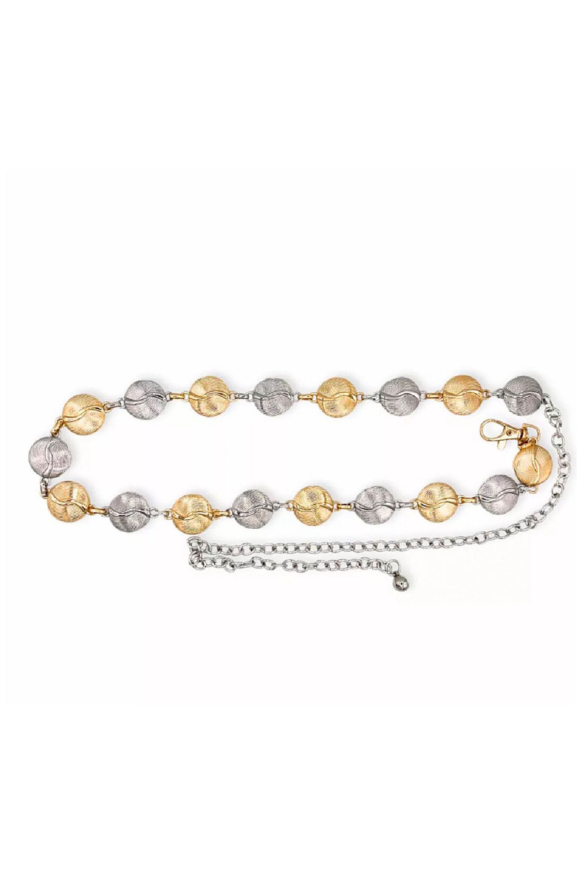 Cinto Samia corrente - mesclado prata e dourado