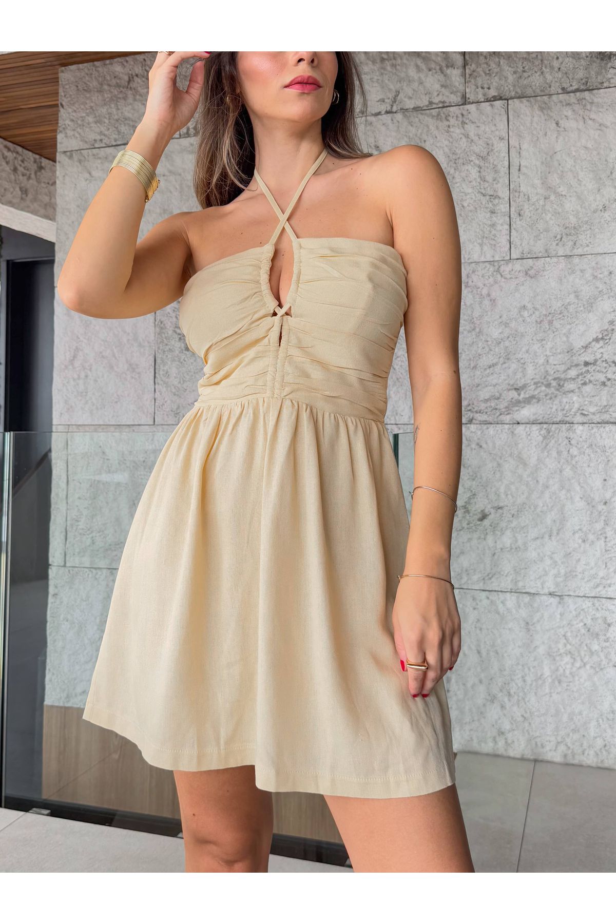 Vestido Carina - Amarelo