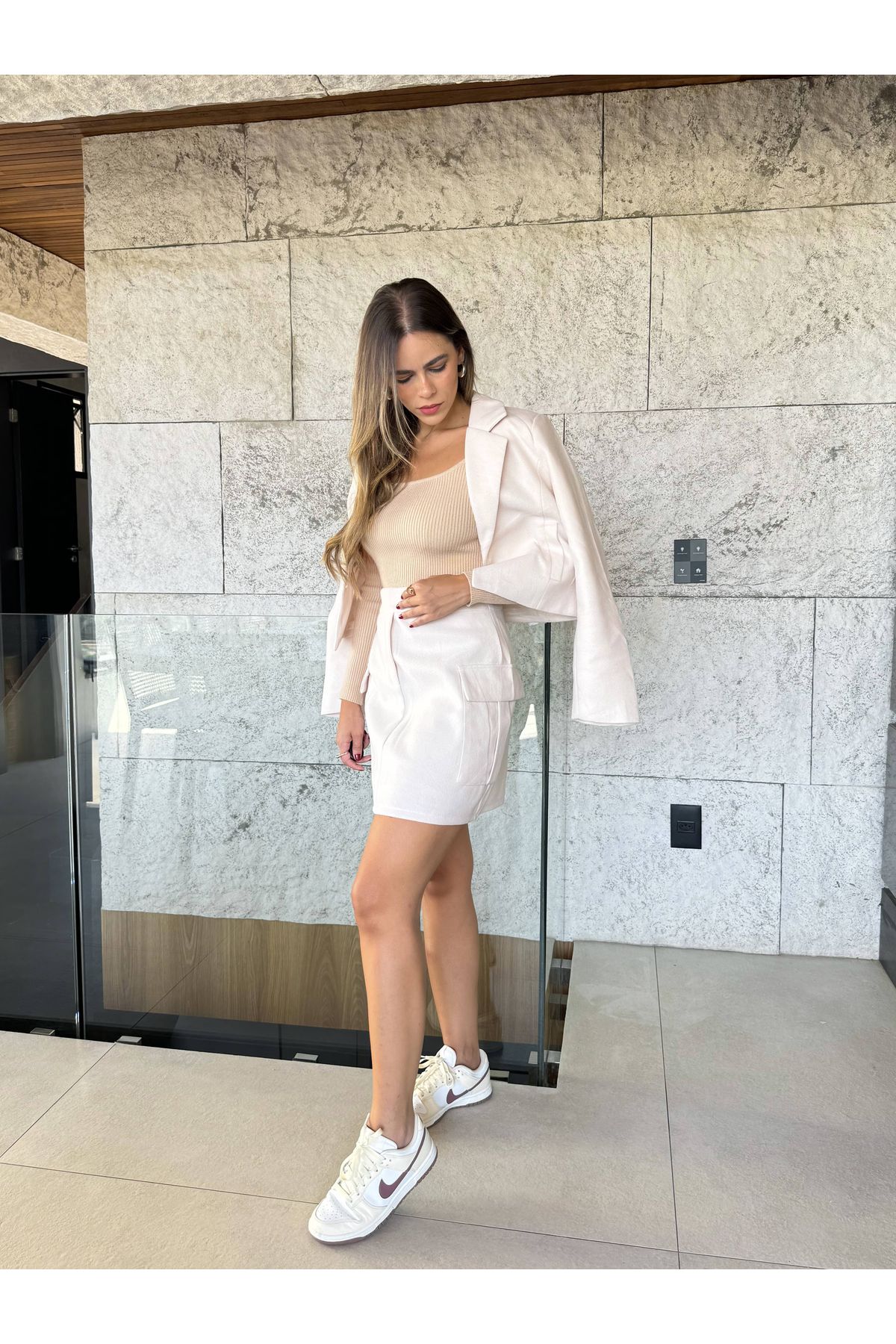 Casaco Lã Valentina - off white