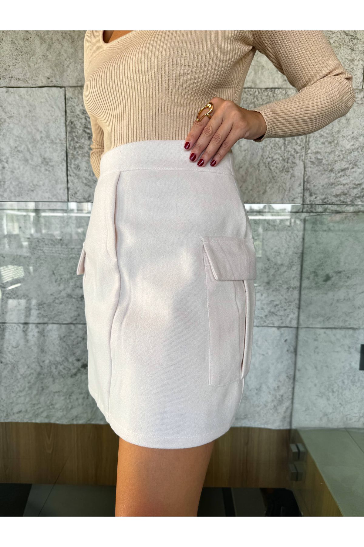 Saia Lã Valentina - off white