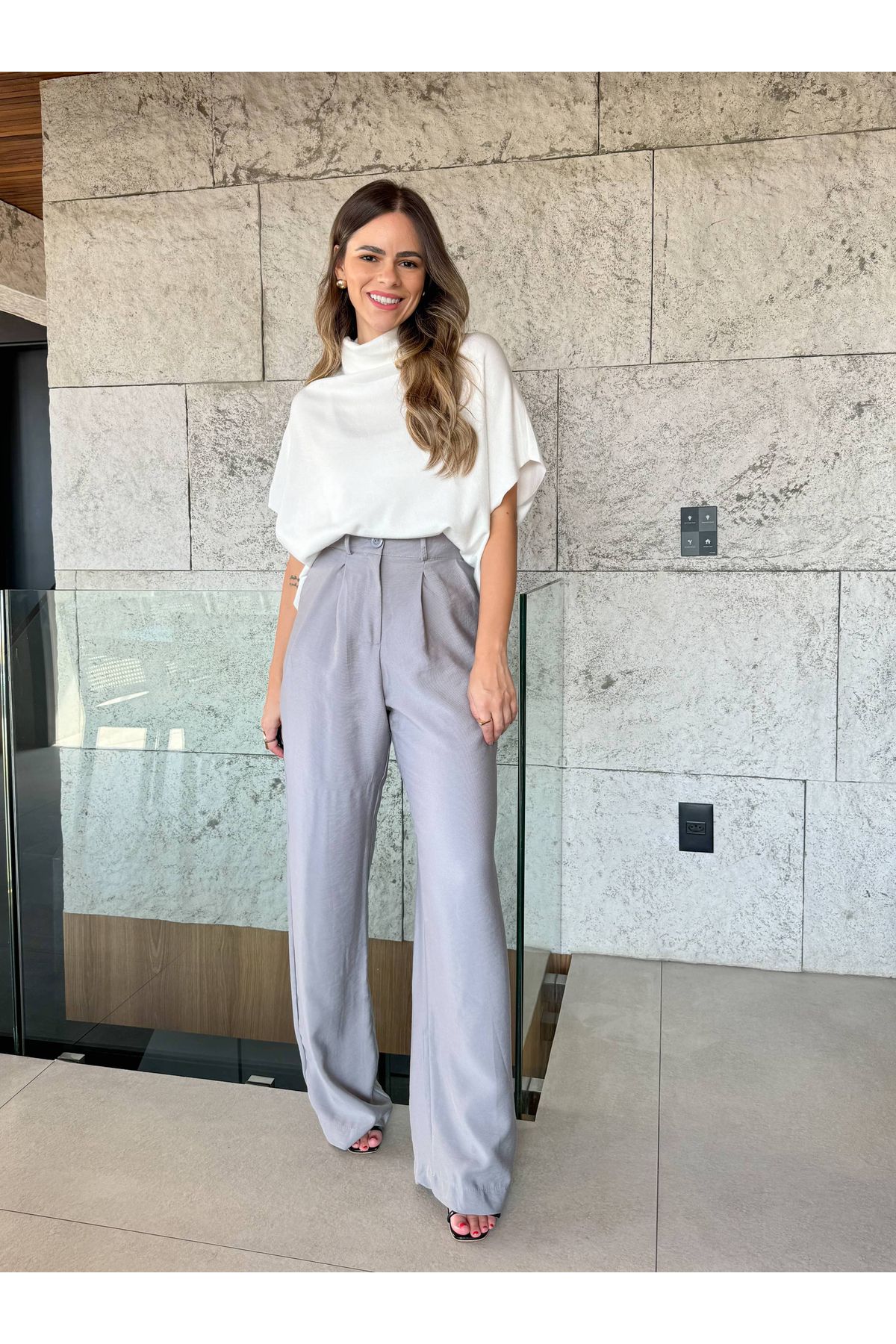 Blusa de Tricot Mariele - Off White 
