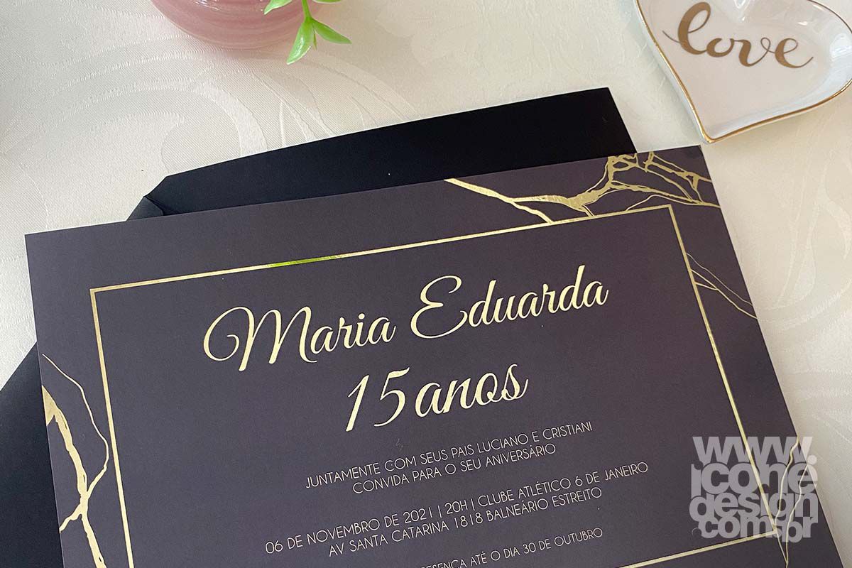 Convite 15 anos - New York Maria Eduarda