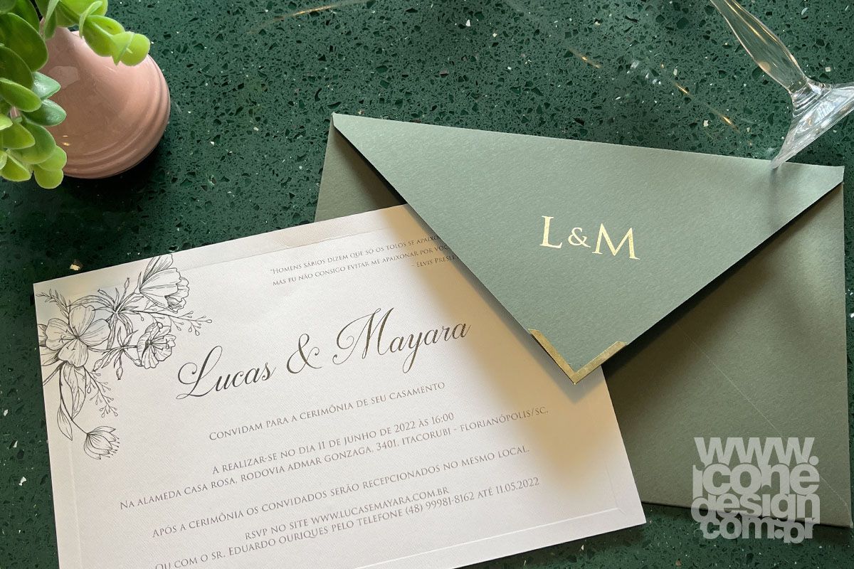 Convite de Casamento New York L&M