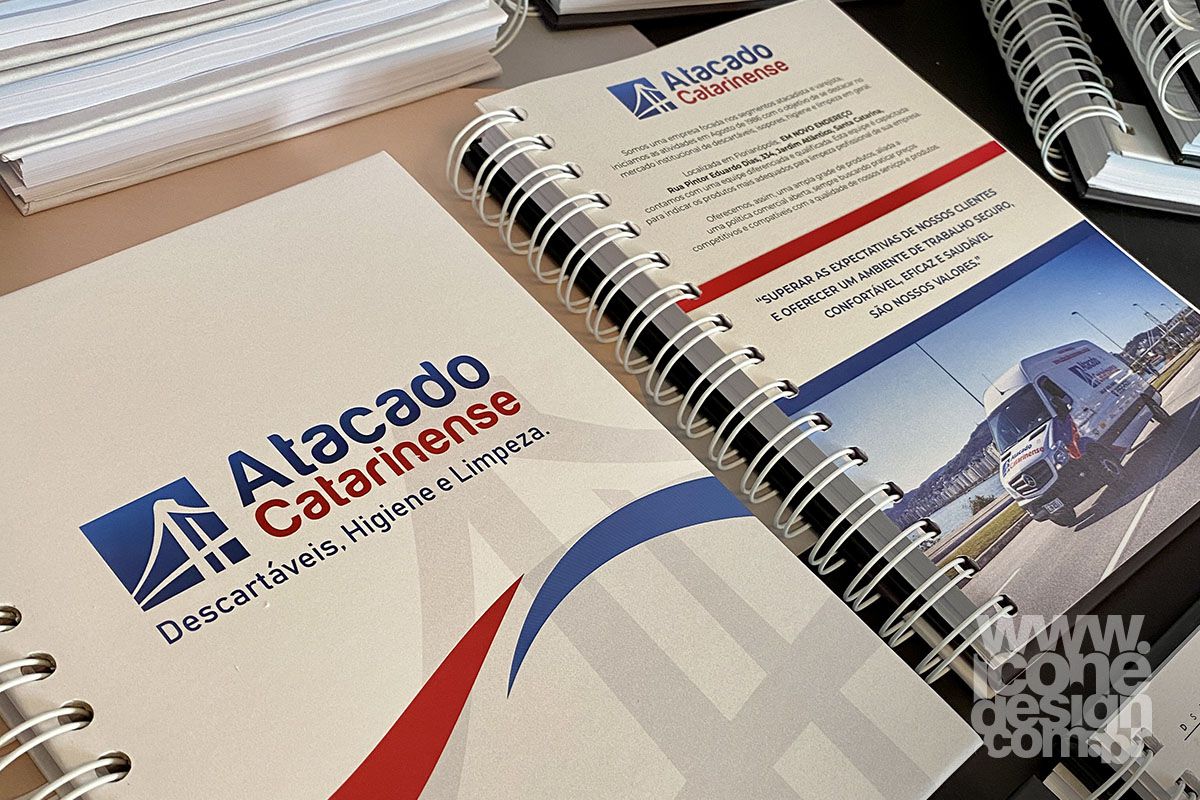 Agenda Personalizável Empresarial Atacado Catarinense 2022 - 15x21cm 