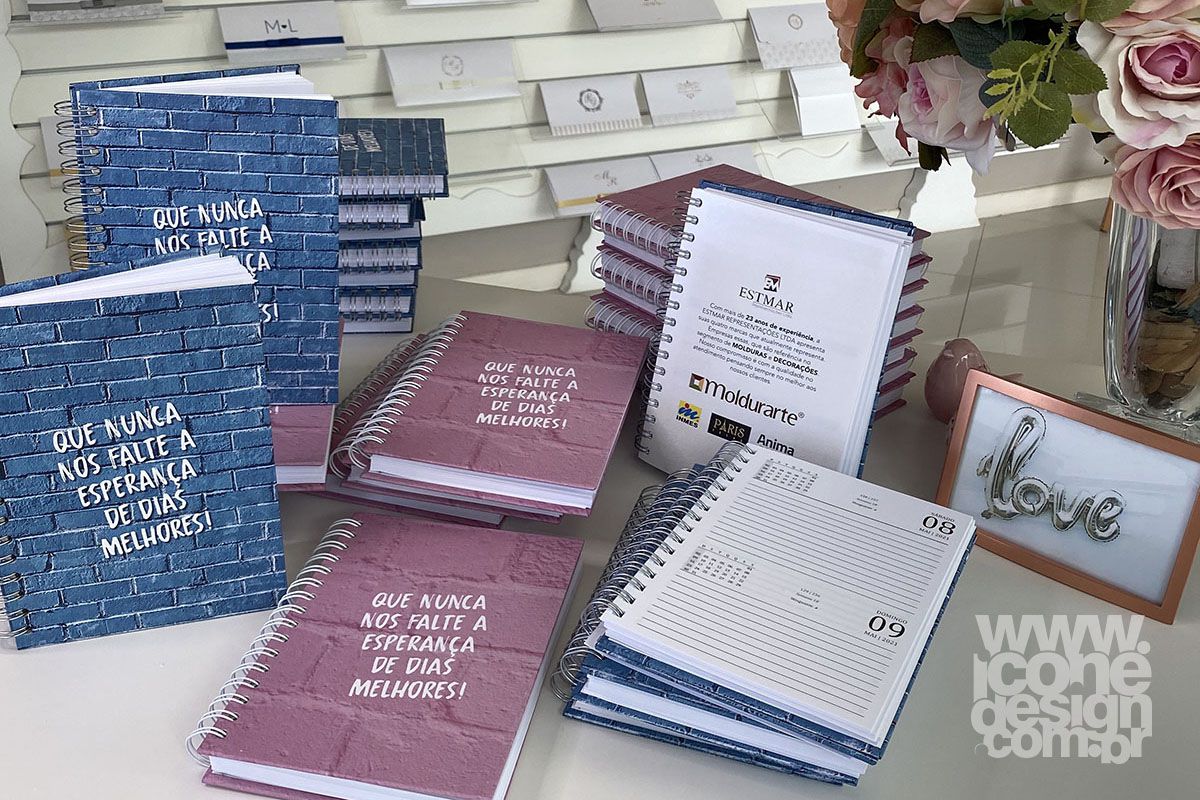 Agenda Personalizável Empresarial Stemar 2021 - 15x21cm 