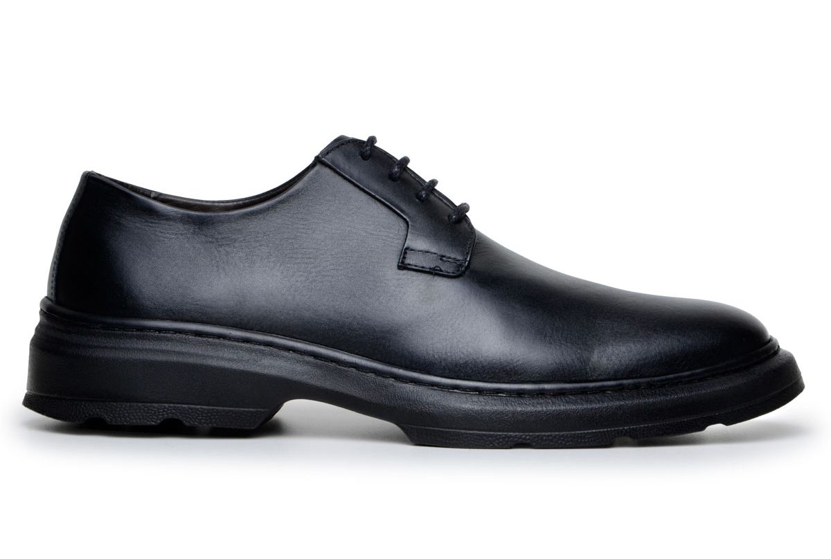 Sapato Masculino CNS Xtra Confort Montenegro Preto... - CNS Calçados