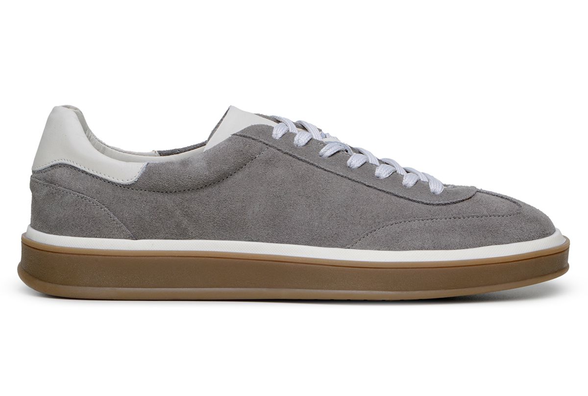 Tênis Casual Masculino CNS Camurça Cinza - 27686 - CNS Calçados