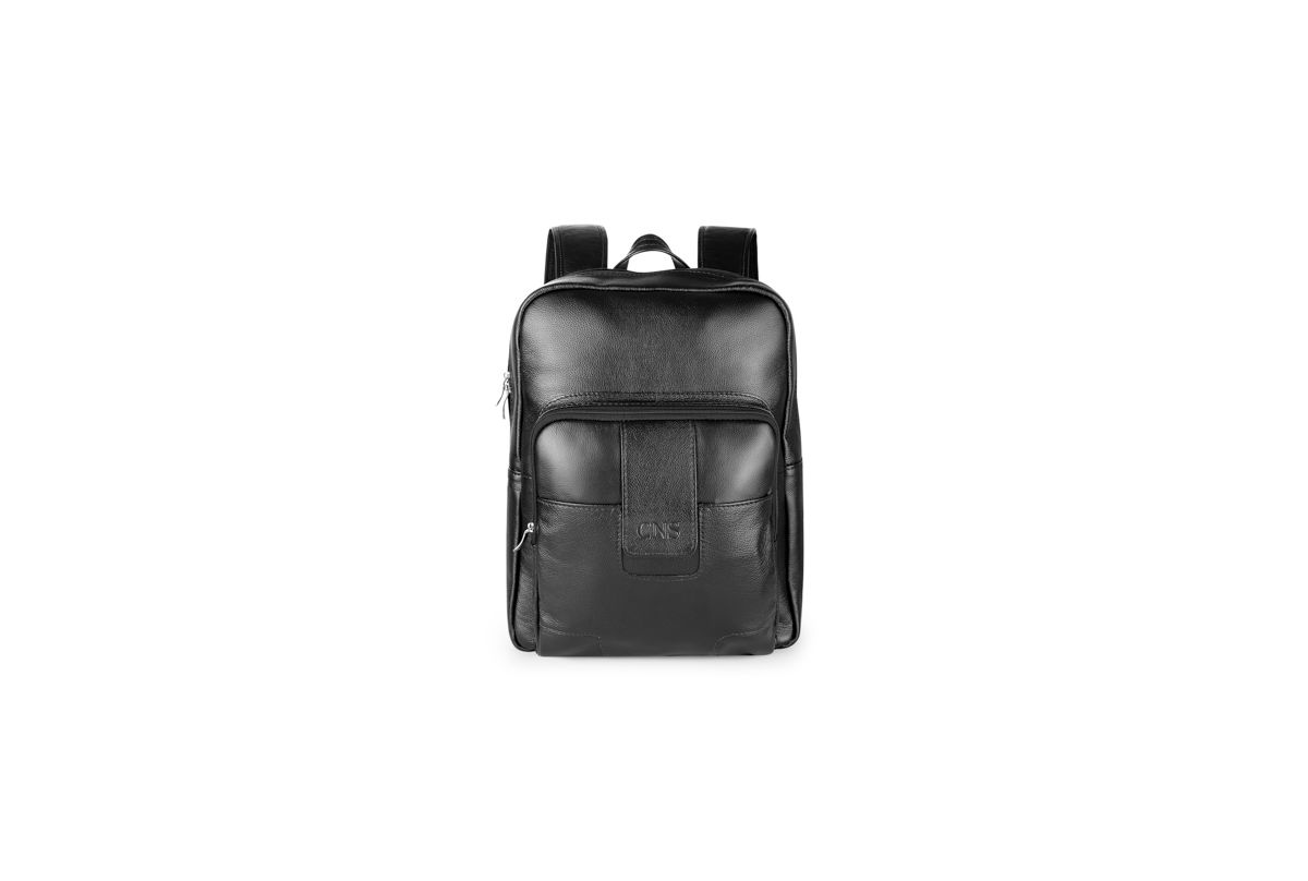Mochila em couro CNS Preta - 27303 - CNS Calçados