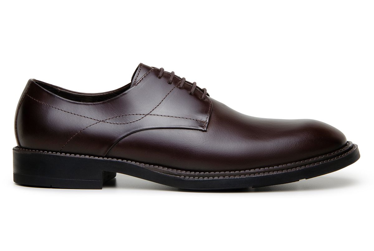 Sapato Social Masculino Derby CNS ASPEN89000 Café - CNS Calçados