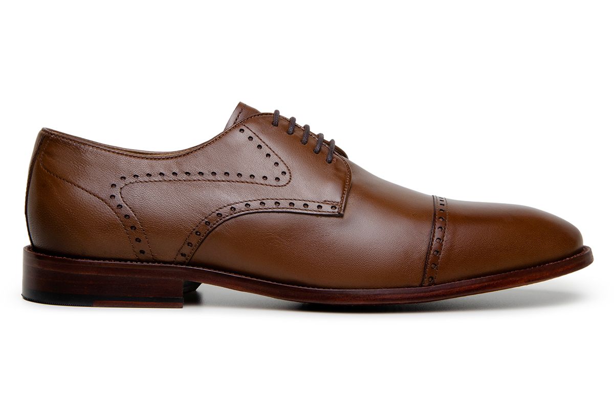 Sapato Social Masculino Derby CNS VCHUMMER Bronze - CNS Calçados