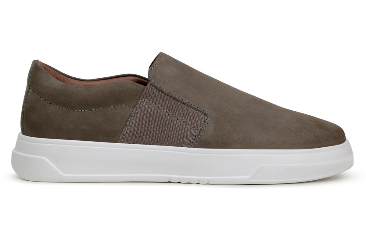 Tênis Casual Masculino CNS MMEXG803 Slip-on Cinza - CNS Calçados