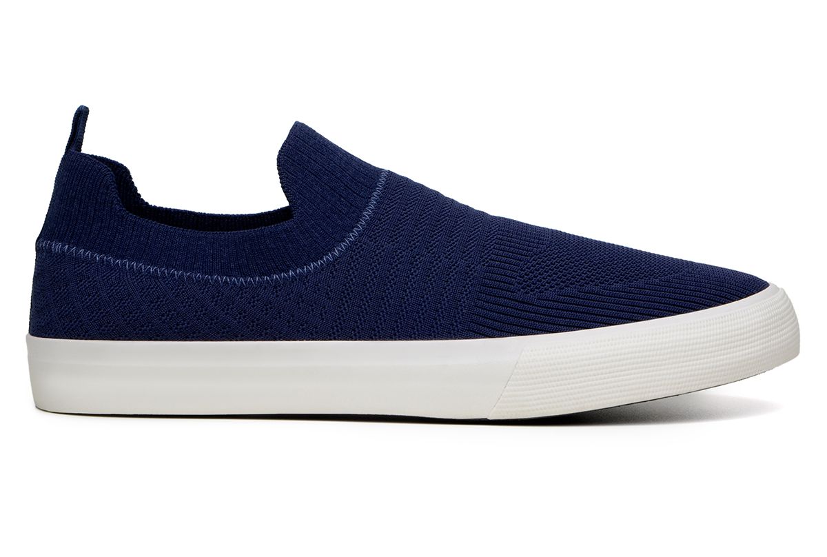 Tênis Casual Masculino CNS knit Azul Marinho - CNS Calçados