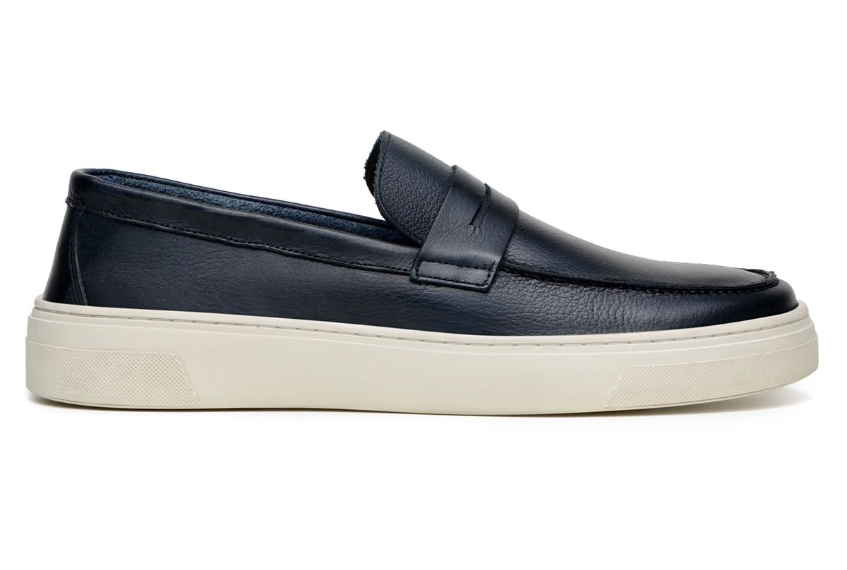 Sapato Casual Masculino CNS Loafer Azul - CNS Calçados