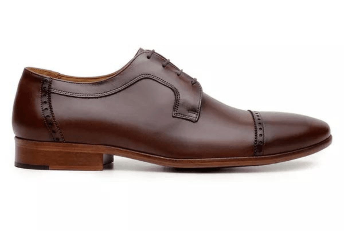 Sapato Social Masculino Derby Brogue CNS Tostado - CNS Calçados