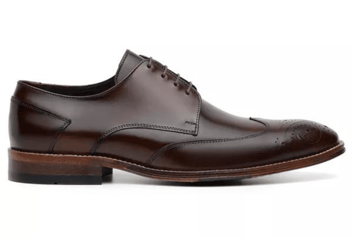 Sapato Social Masculino Derby Brogue CNS Madeira - CNS Calçados