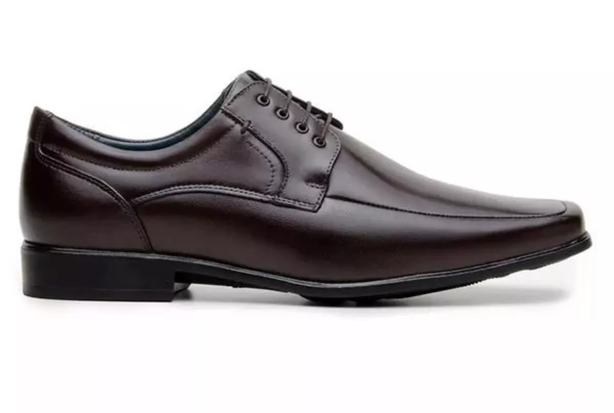 Sapato Social Masculino Derby Comfort CNS Café - 2... - CNS Calçados