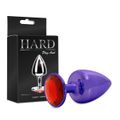 Plug Metálico Com Pedra Variadas Hard M (ST611-HA114) - Lilás