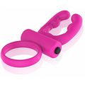 *Anel Peniano Com Vibro Ares Cock Ring SI (1174) - Rosa