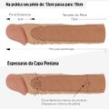 *Capa Peniana de 13cm Para 19cm Com Veias e Glande SI (1294) - Bege