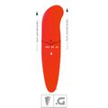 Vibrador Ponto G Linha Color Aveludado SI (5131) - Vermelho