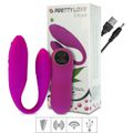 Vibrador Para Casal Recarregável Chad Duplo SI (5228-ST303) - Magenta