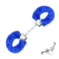 Algema em Metal Com Pelúcia Hand Cuffs SI (5268) - Azul