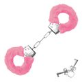 Algema em Metal Com Pelúcia Hand Cuffs SI (5268) - Rosa