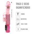 *Vibrador Vai e Vem Crazy Bunny SI (5425) - Rosa