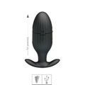 Plug de Silicone Com Vibro Via App Jefferson (6236) - Preto