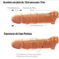 Capa Peniana Extensora 12 para 17cm Com Vibro Connor SI (7198) - Bege