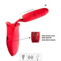 Vibrador Recarregável Formato de Boca Honey Mouth SI (7488) - Vermelho