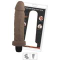 Prótese 17x14cm Com Vibro Bernard Upper (UP75-ST787) - Marrom