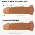 Capa Peniana de16cm Para 20cm Com Cinta (AC029D-ST257). - Bege
