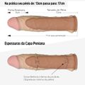 *Capa Peniana 13cm Para 17cm Pleasure Extender VP (CA061) - Bege