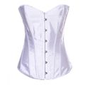 *Corselet Tomara Que Caia Com Barbatana e Fecho Frontal VP (CS007) - Branco