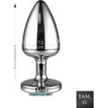Plug Less G Cromado Com Pedras Cravejadas em Strass (HA155C) - Azul