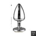 Plug Less G Cromado Com Pedras Cravejadas em Strass (HA155C) - Dourado