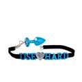 Plug de Metal P ABC Para Personalização (HA177) - Azul