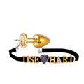Plug Metálico G ABC Para Personalização - (HA179) - Dourado