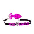 Plug Metálico G ABC Para Personalização - (HA179) - Rosa
