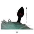 Plug Silicone Cauda Articulada Com Led Luxo (PL082) - Verde