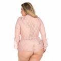 *Macaquinho Princesa Plus Size (PS2074) - Nude