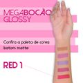 *Batom Líquido Matte Megabocão (SL455) - Red 1